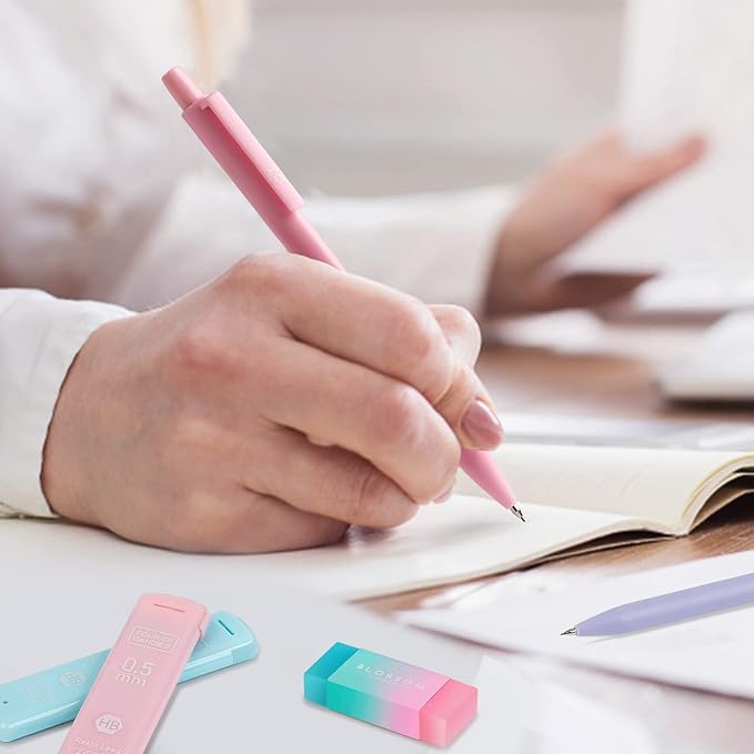 Four Candies Cute Pastel Mechanical Pencil Set, 3 Sizes Included | 0.5/0.7/0.9mm - Image 8