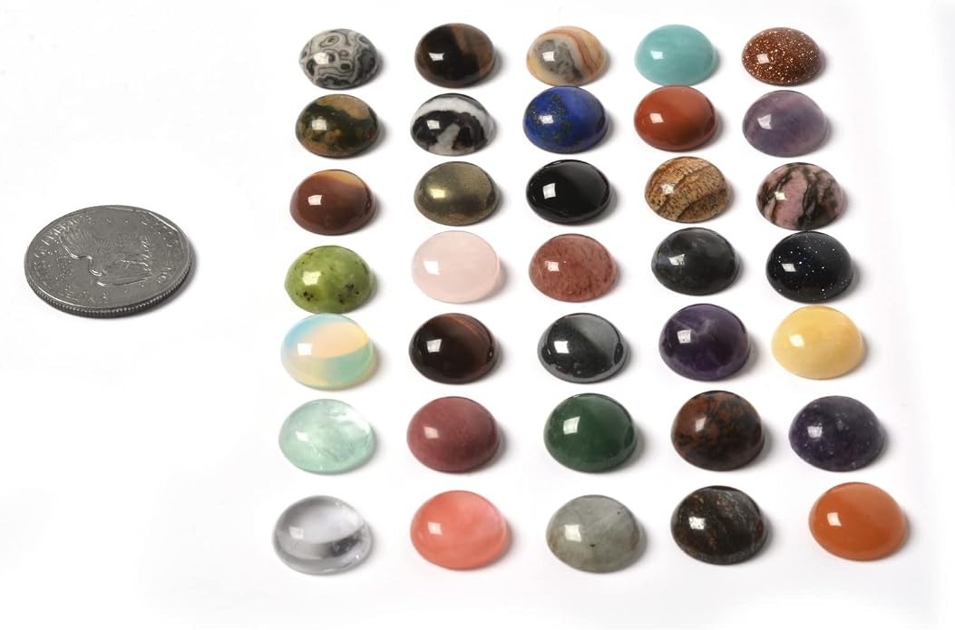 Wholesale Lot Multi-color Gemstone Round Oval Cab Cabochon - Image 3