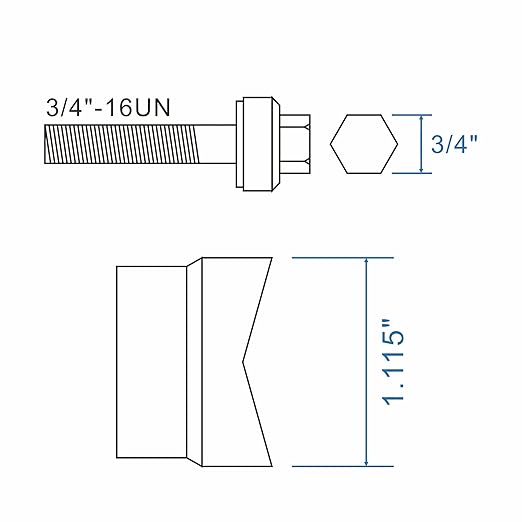AMZCNC Manual Knockout Punch Kit, Heavy Duty Metal Sheet Knock Out Box Hole Cutter Conduit Punch Driver Die Set ((Conduit Hole Size) 3/4" Knockout Punch)