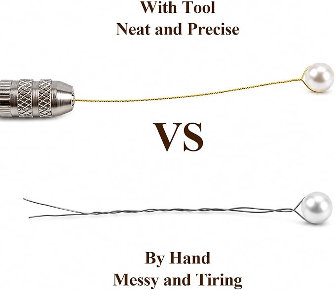 2 PCS Jewelry Making Kit Wire Wrapping Tools Set Wire Twister, Wire-Rounder Tool - Image 7