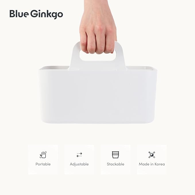BLUE GINKGO Stackable Organizer Caddy, Made in Korea | Portable. Adjustable. - Image 5