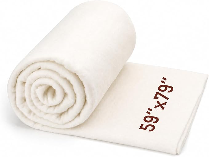 Natural Cotton Batting, Natural Cotton Quilt Batting by KAQRHFT