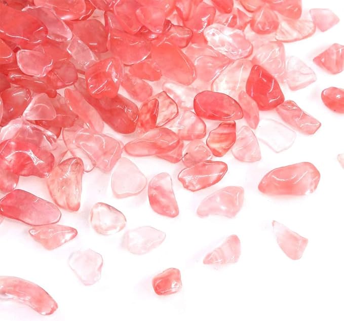 WAYBER Decorative Pebbles, 2 Lbs/920g Pink Crystal Quartz Stones Irregular Rock - Image 7