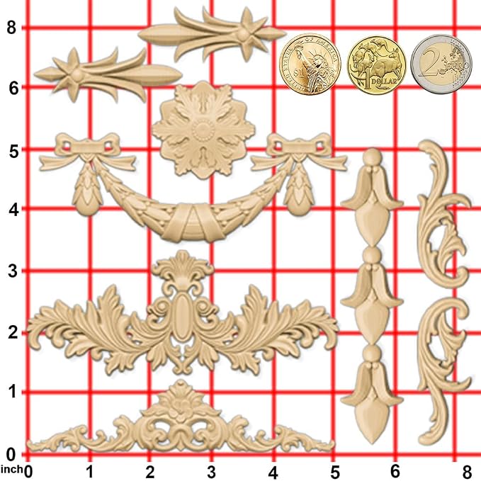 Silicone Mold for Polyclay Air Dry Clay Plaster Crafts Rococo Bow Swag - Image 4