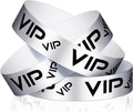 Teling 500 Pack VIP Plastic Wristbands Bracelets Party for Events VIP Custom Wristbands Plastic Bracelets Tear proof Waterproof Wrist Bands Arm Bands for Events Concerts