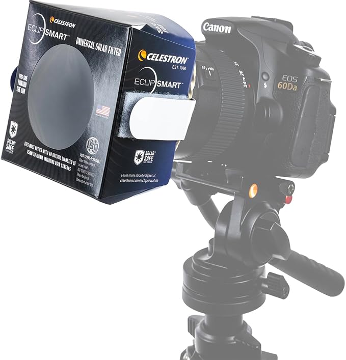 Celestron – EclipSmart Safe Solar Eclipse Telescope and Camera Filter – Meets - Image 2