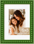 Solid Wood 6x8 Picture Frame Beaded Frame by QOTIB