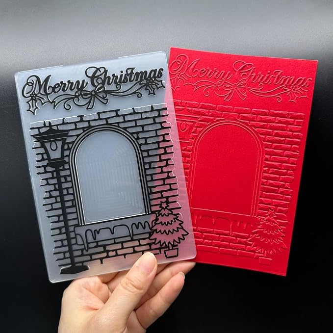 6 Pcs Embossing Folders for Card Making Embossing Stencil Template DIY Plastic - Image 5