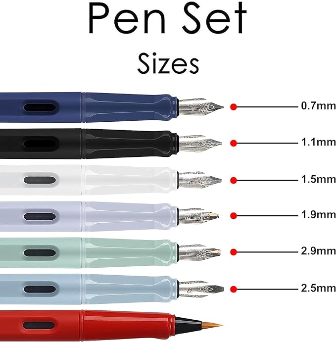 Calligraphy Fountain Pen Set- 7 - Image 2