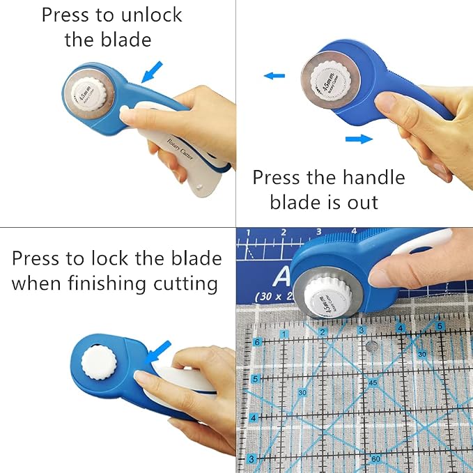 39 Pcs Rotary Cutter Set Blue - Image 2