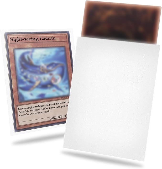 White Card Sleeve 200 Pack Compatible by Fabmaker