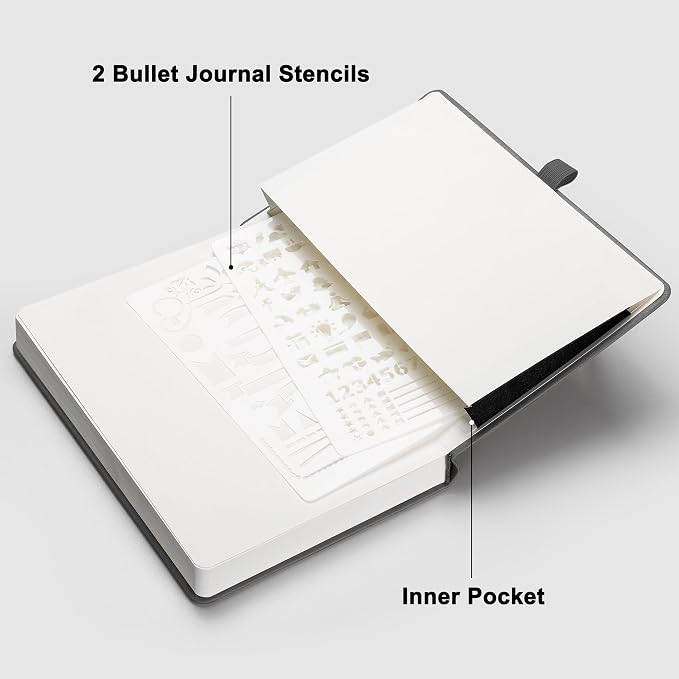 RETTACY Blank Journal Notebook, 192 Pages, A5 Medium Size | Leather Hardcover - Image 7