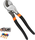 10 Inch Cable Cutters, Sanuke High Leverage Cable Cutter Heavy Duty Industrial Strength Electrical Wire Cutters for Cutting Aluminum Copper Communication Cables