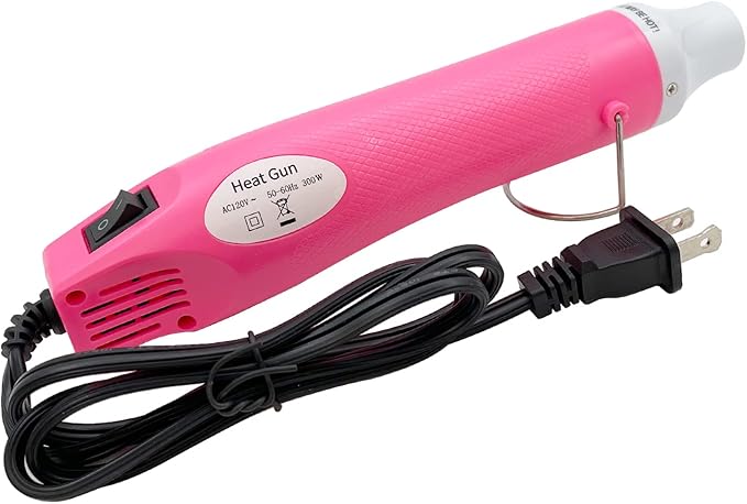 Heat Gun, Mini Hot Air Gun for DIY Crafts Portable Heat Air Gun Tool for Embossing Shrink Wrapping Drying Paint