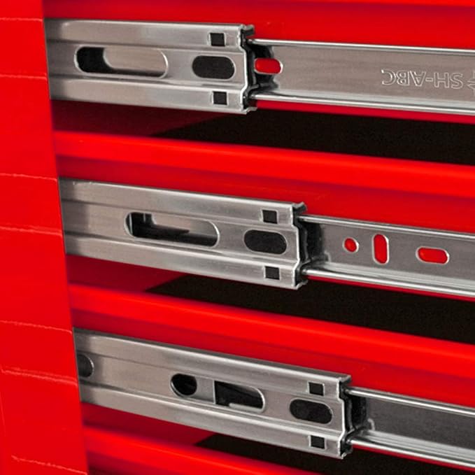 Homak H2PRO Series 72-Inch 10-Drawer Top Chest, Red, RD02010720