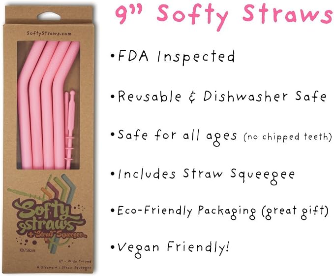 Reusable Silicone Drinking Straws - Image 2