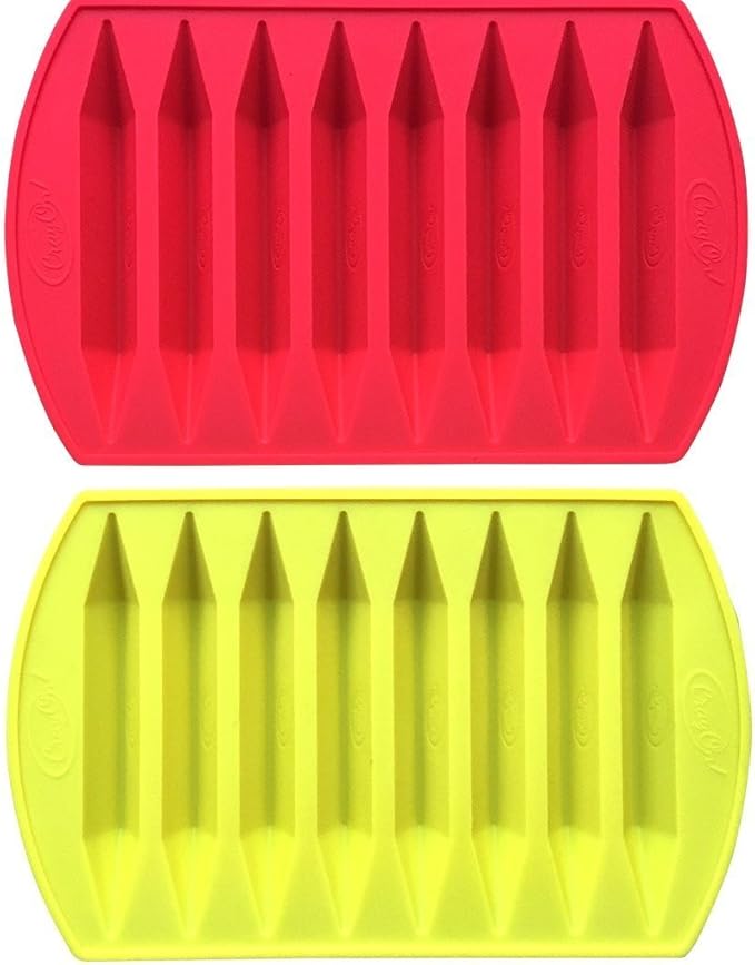 CraCycle Original Crayon Recycling Mold, Double Tipped, 100% Pure Silicone by MyFruitShack