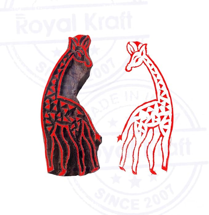 Royal Kraft Wooden Stamps DIY Fabric, Henna Printing Blocks THDtag051 - Image 4