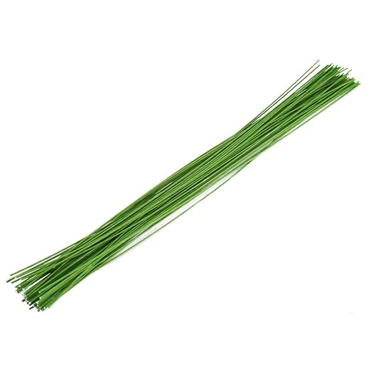 Decora 24 Gauge Green Floral Wire Green Paper-Wrapped Floral Stem Wires by DECORA