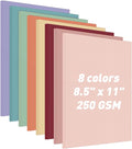 MAXECHO 8.5"x11" Colored Cardstock 32 Sheets, 250gsm/92lb Double-Sided by MAXECHO