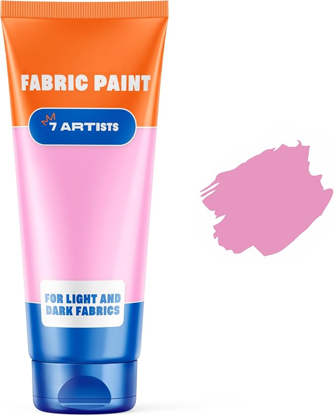 Light Pink Fabric Paint 2 fl. oz – Permanent Fabric Paint Pink by 7+Artists