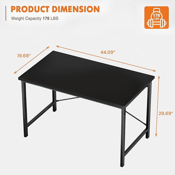 Sweetcrispy 44-Inch Small Computer Desk - Image 3