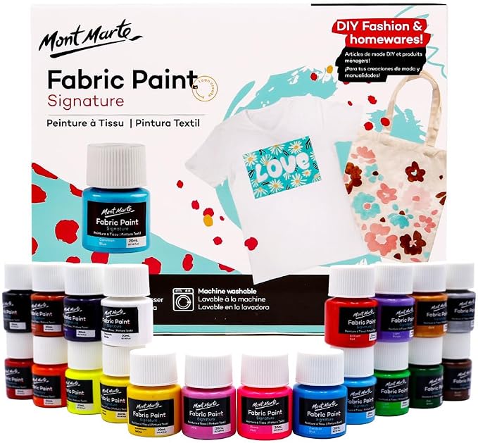 Mont Marte Signature Fabric Paint, Suitable by MontMarte