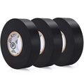 Black Electrical Tape - Professional Grade - 3/4 inch x 66ft - PVC Vinyl Electrical Insulating Tape for All Weather - U/L Approved - Waterproof - Pack of 3