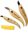 FLEXCUT Wood Carving Knives | Chip Carving Set | 1095 High Carbon Steel Blades by Flexcut