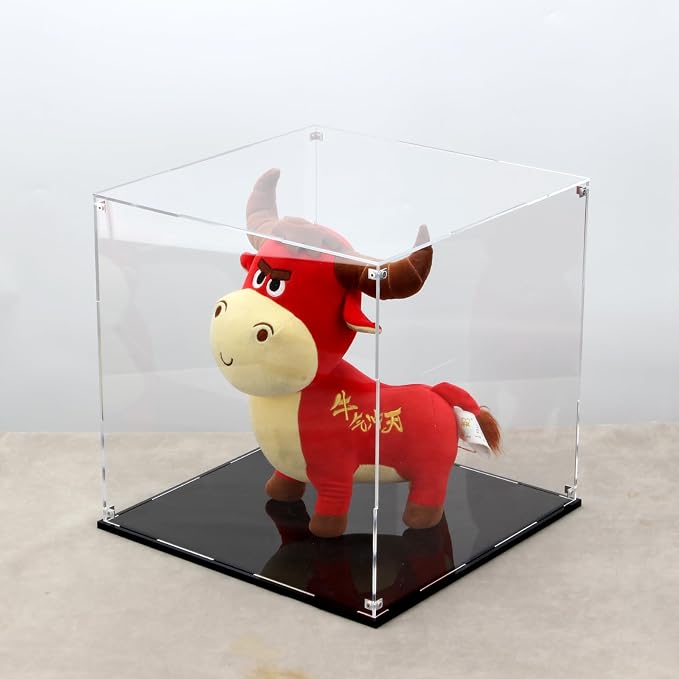 13 Inch Clear Self Assembly Acrylic Display Case, Display Box Storage Holder - Image 2