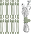 16Pcs Silicone Cable Ties Cord Organizer by ELECTRONICSORGANIZATION