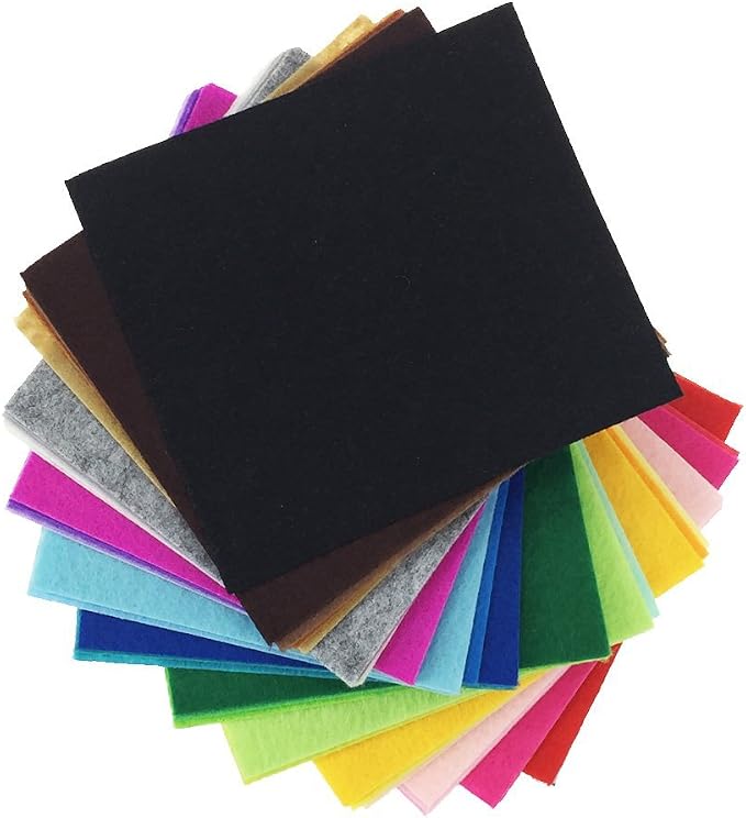 42pcs Felt Fabric Sheet 4"x4" Assorted Color DIY Craft Squares Nonwoven 1mm - Image 8
