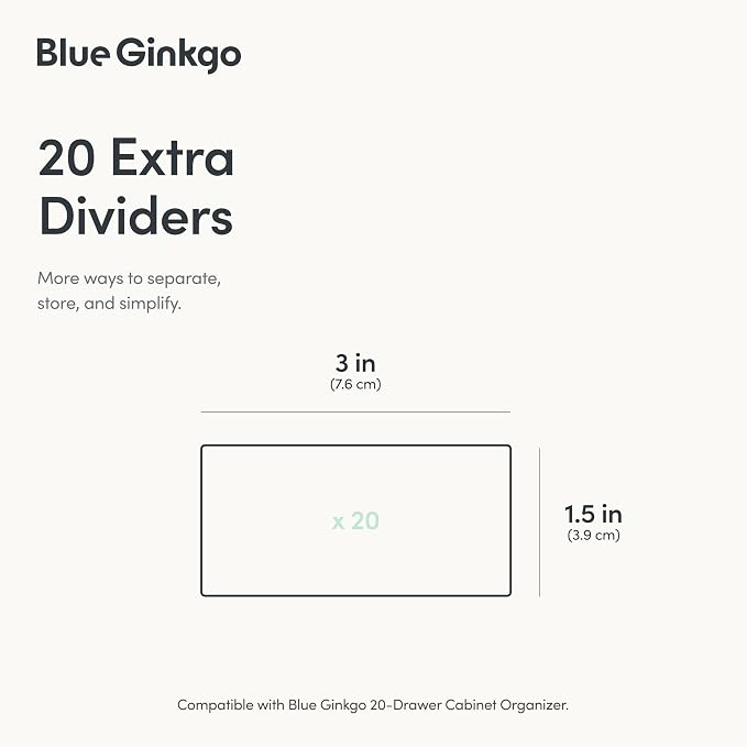 BLUE GINKGO 20 Dividers - Image 2