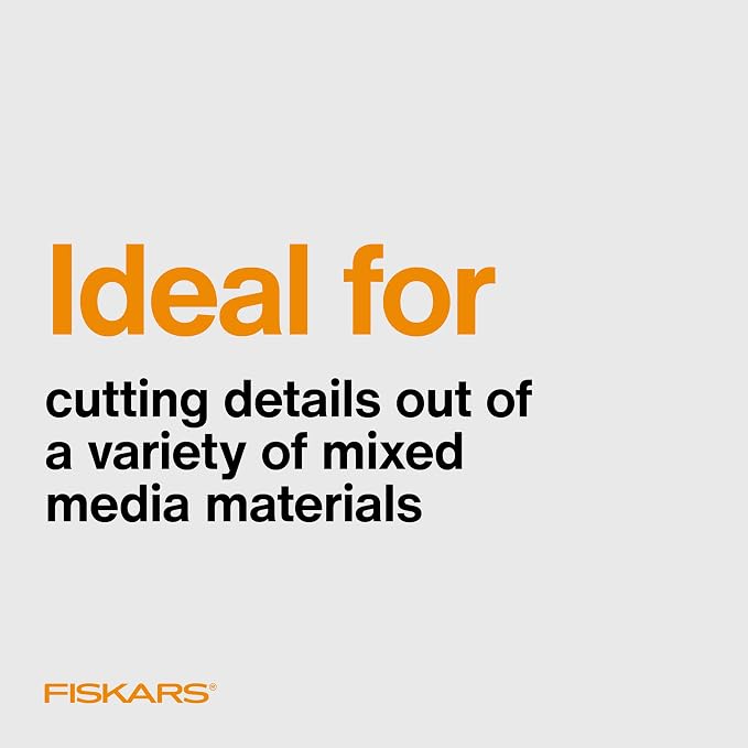 Fiskars Micro-Tip Scissors, Precision Cutting Shears, Titanium Blades & - Image 9