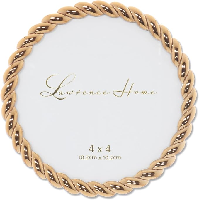 Lawrence Frames Metal Frame, Rope Design, 4x4 Round by LawrenceFrames