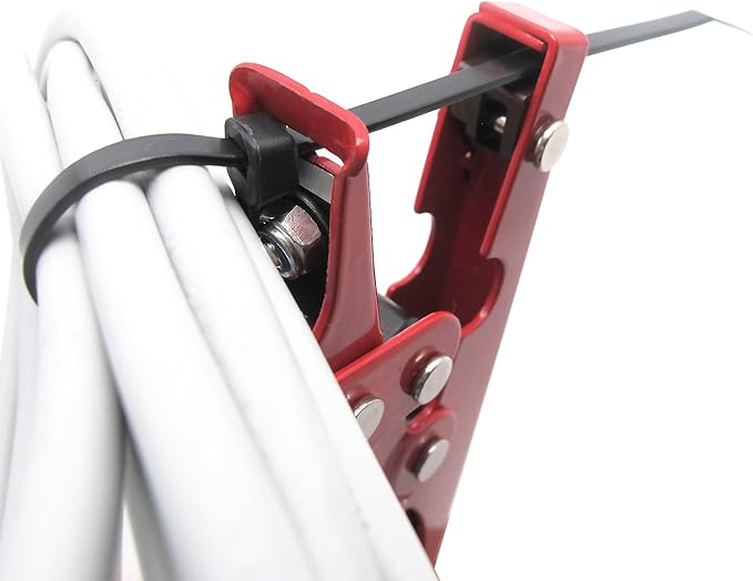 Zip Tie Gun, Tensioning and Cutting Zip Tie Tool for Plastic Cable Ties under 3/8 Inch Width