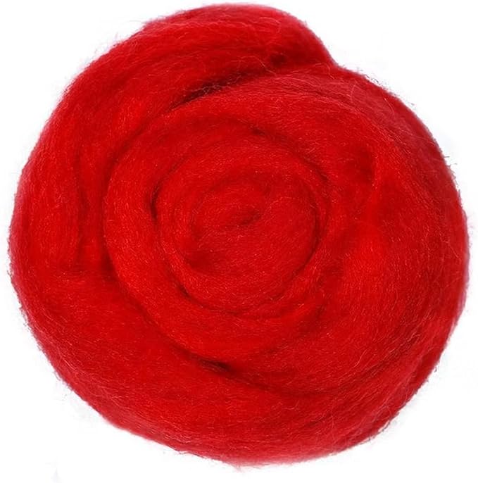 Catopia Wool Roving Yarn, 100G/3.53OZ Soft Felting Wool Pure Chunky Roving Yarn by Catopia