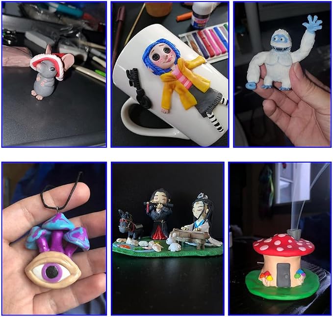 CiaraQ Polymer Clay Kit, Mini Modeling Clay Set | - Image 9