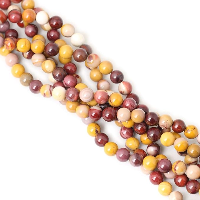35PCS 10mm Natural Moonkaite Jasper Gemstone Round Loose Beads - Image 4