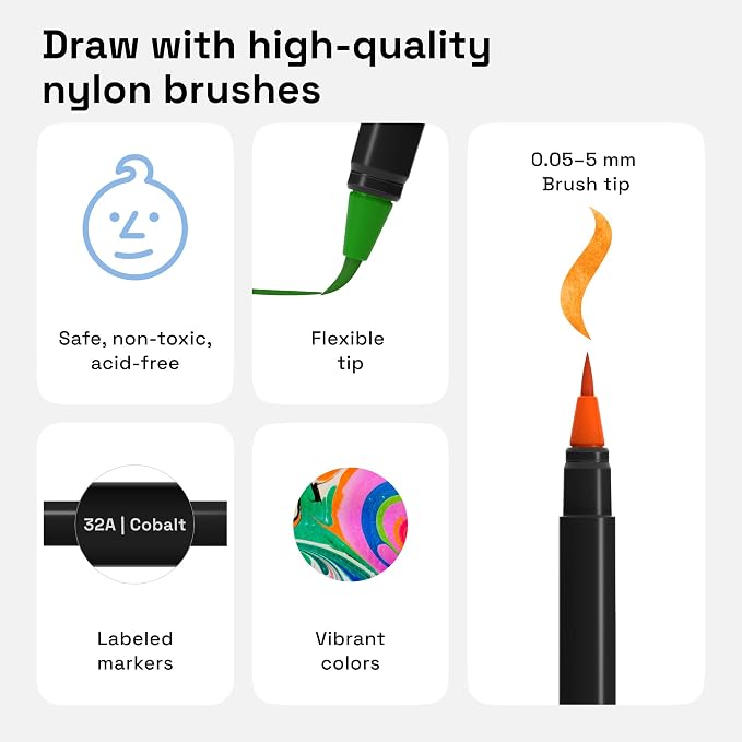 ARTISTRO 24 Watercolor Markers - Image 3