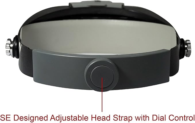 SE Illuminated Dual Lens Flip-in Head Magnifier - Image 5