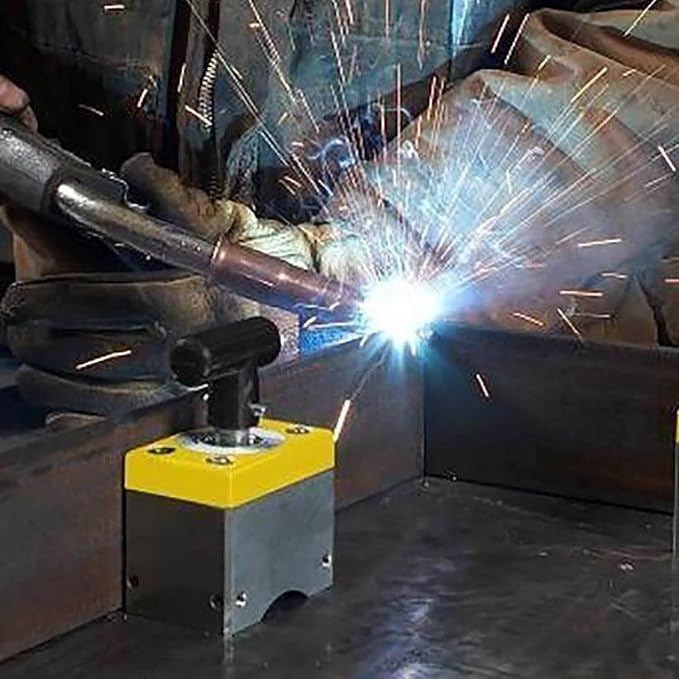 Magswitch MagSquare 400 Magnetic Welding Square Base Clamp Holder for Welding Kit, Tools, Supplies and Accessories, Magnet Switch with On/Off Capabilities, 400 lb Holding Force