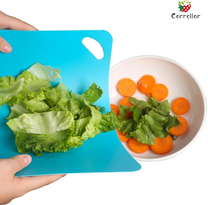 Plastic Flexible Cutting Mats for Kitchen, Color Coded Chopping Board Set - Image 5