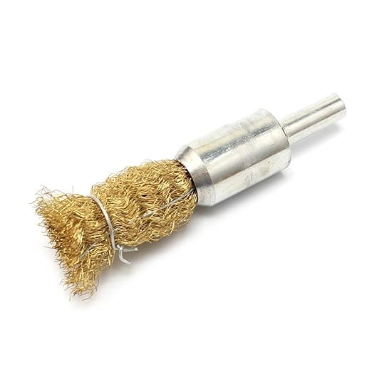 7pc Brass Wire polishing Brush Wheel & Cup Set brass cup brush with 1/4-Inch Shank 0.13mm true brass wire