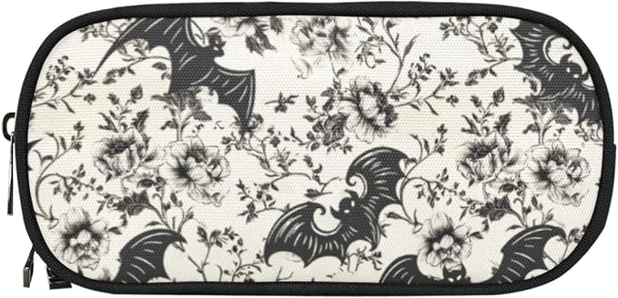 ANANGTEE Bat Flowers Pencil Pouch Case - Image 5