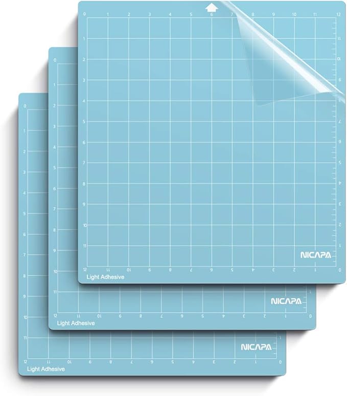 Cutting Mat for Silhouette Cameo 3/2/1 Adhesive&Sticky Non-Slip Flexible Square by NICAPA