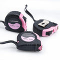 Lichamp Small Tape Measure 10 Feet, Pink Tape Measure Mini 3 Pack 10ft x 1/2in with 1/8 Fractions, 0310PK