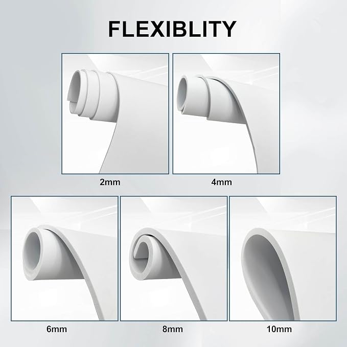 biguphate EVA Foam Roll - 6mm White Ultra High Density Craft Foam - 15 x 39 - Image 5