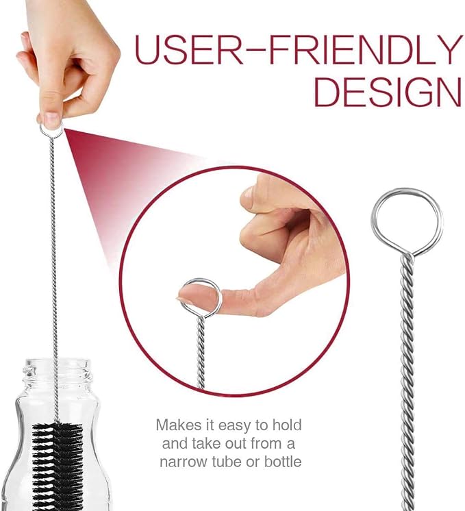 Long Straw Brush Cleaner, Flexible Nylon Tube Cleaning Brushes - Image 3