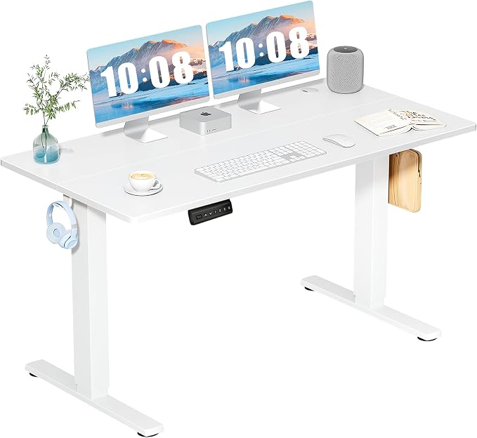 DUMOS 55 Inch Electric Standing Desk Height Adjustable, Sit to Stand Computer by DumosLifestyle